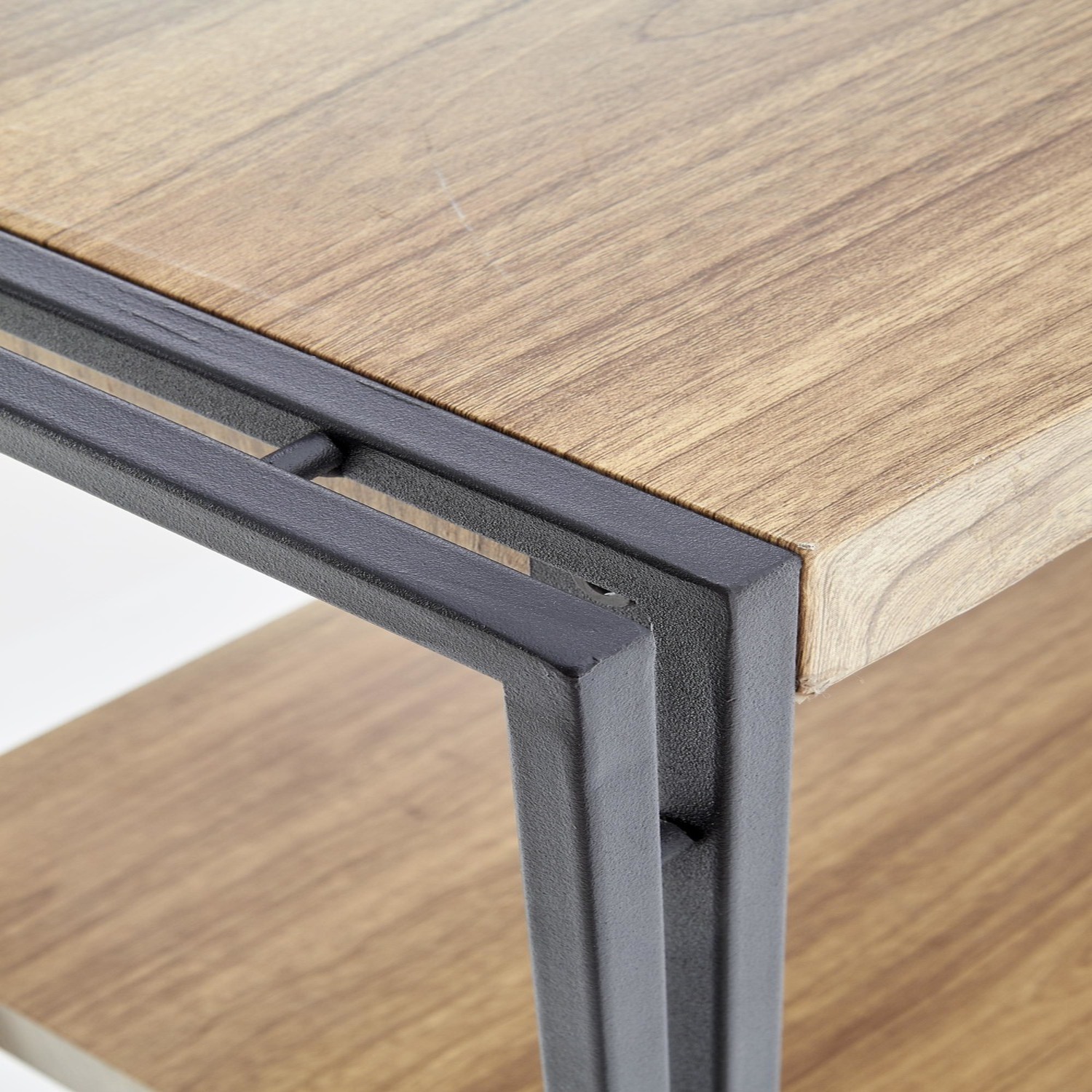 HALMAR REGAŁ DĄB ZŁOTY / CZARNY - obrazek 4