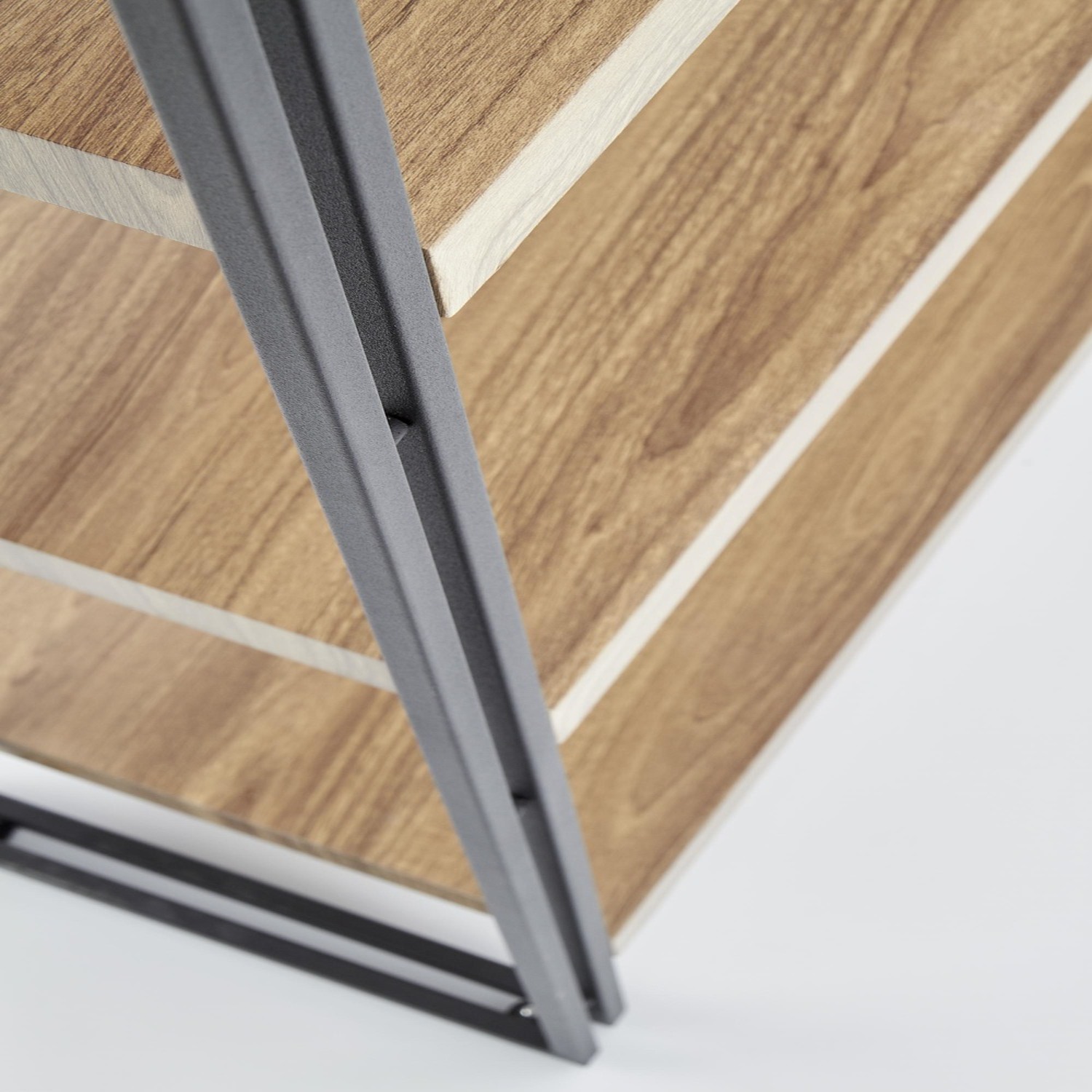 HALMAR REGAŁ DĄB ZŁOTY / CZARNY - obrazek 6