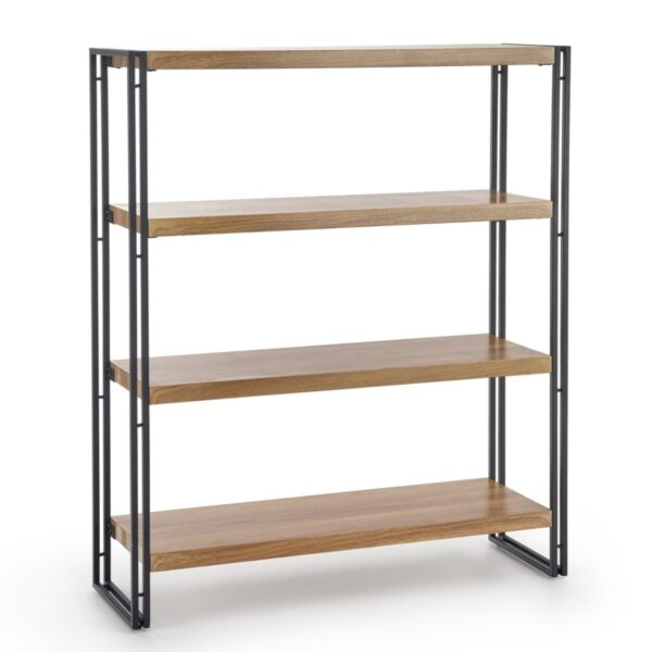 HALMAR REGAŁ DĄB ZŁOTY / CZARNY